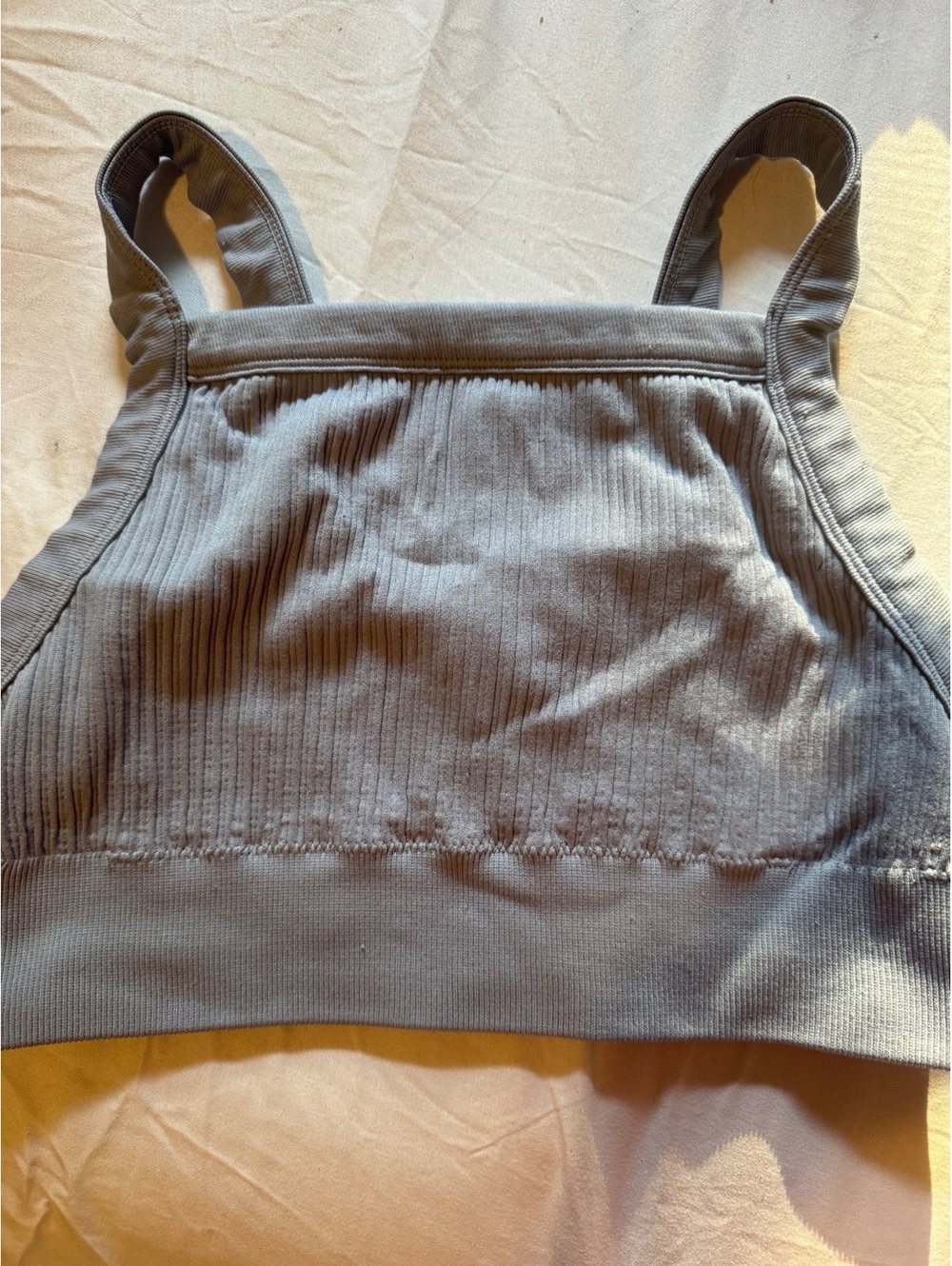 Aerie Ribbed Seamless High Neck Bralette - Size L/G